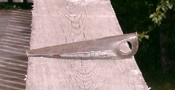 A Chouinard 1/4 inch angle piton